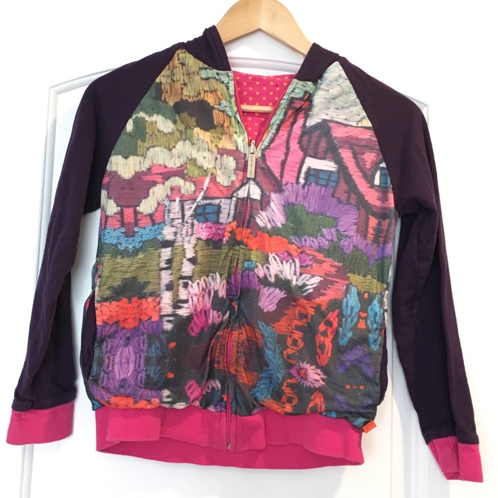 Funky light reversible zip jacket